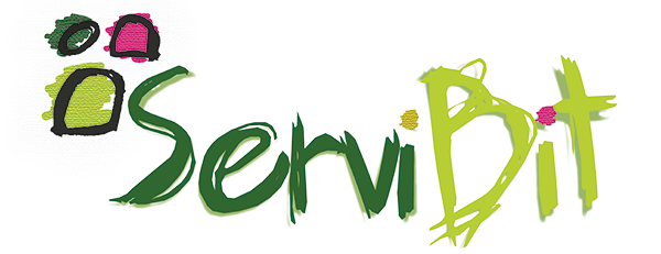 logo verde servibit Marketing digital lowcost con contorno blanco