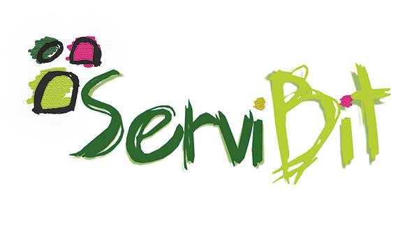 logo verde servibit Marketing digital lowcost con contorno blanco